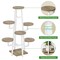 Metal and Wood 7-Tier Indoor Plant Stand with Scratch-Resistant Shelves